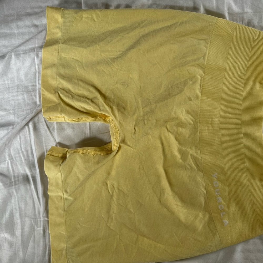 YoungLA Yellow Athletic Shorts